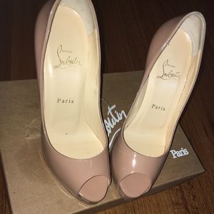christian louboutins! nude